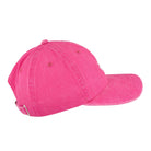 Stussy Washed Stock Low Pro Cap Magenta Caps Close-up | Overkill