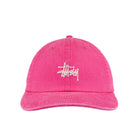 Stussy Washed Stock Low Pro Cap Magenta Caps Detailfoto | Overkill