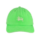 Stussy Washed Stock Low Pro Cap Lime Caps Detailfoto | Overkill