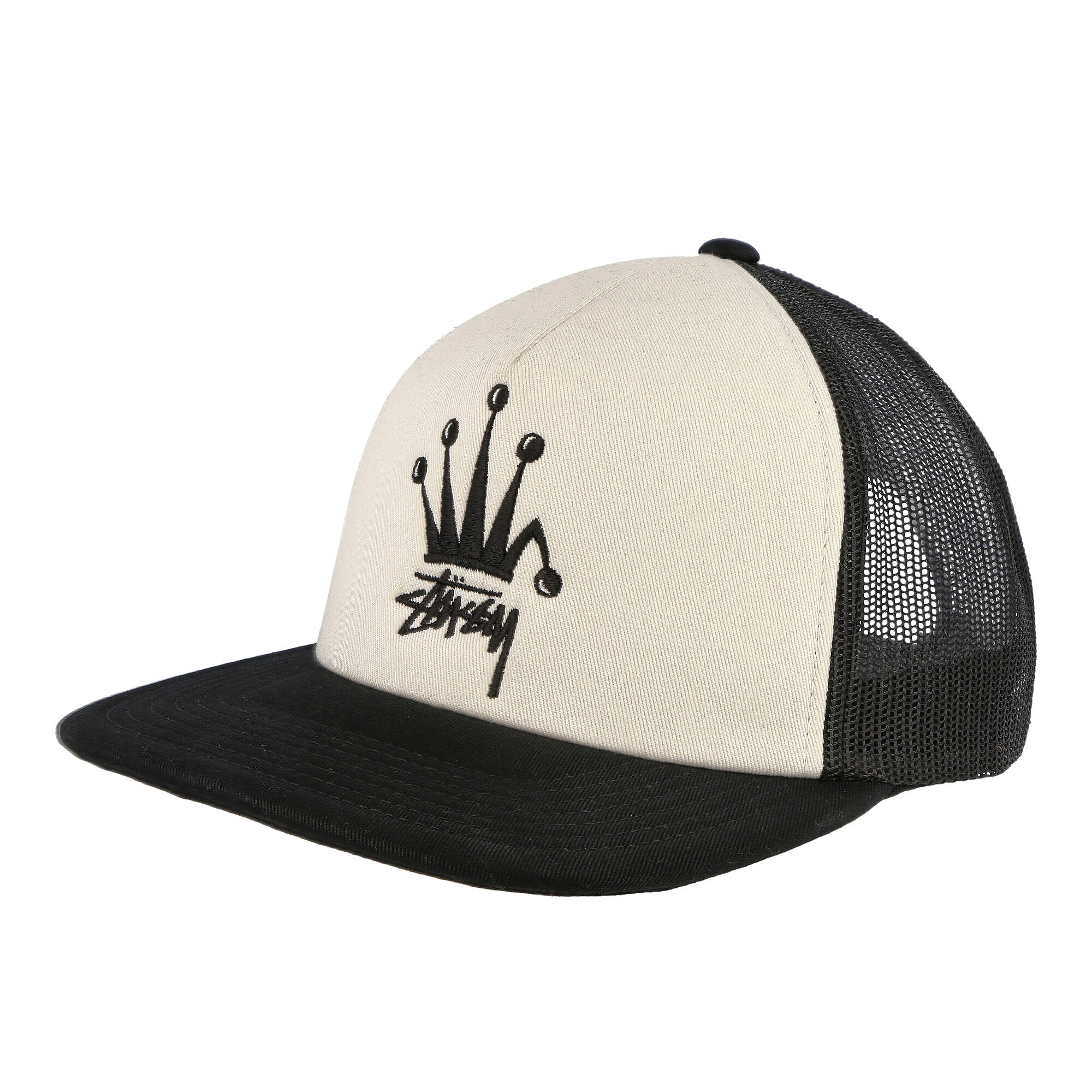 Stussy Crown Stock Trucker Cap Black Caps 1311056 / 0001 | Overkill