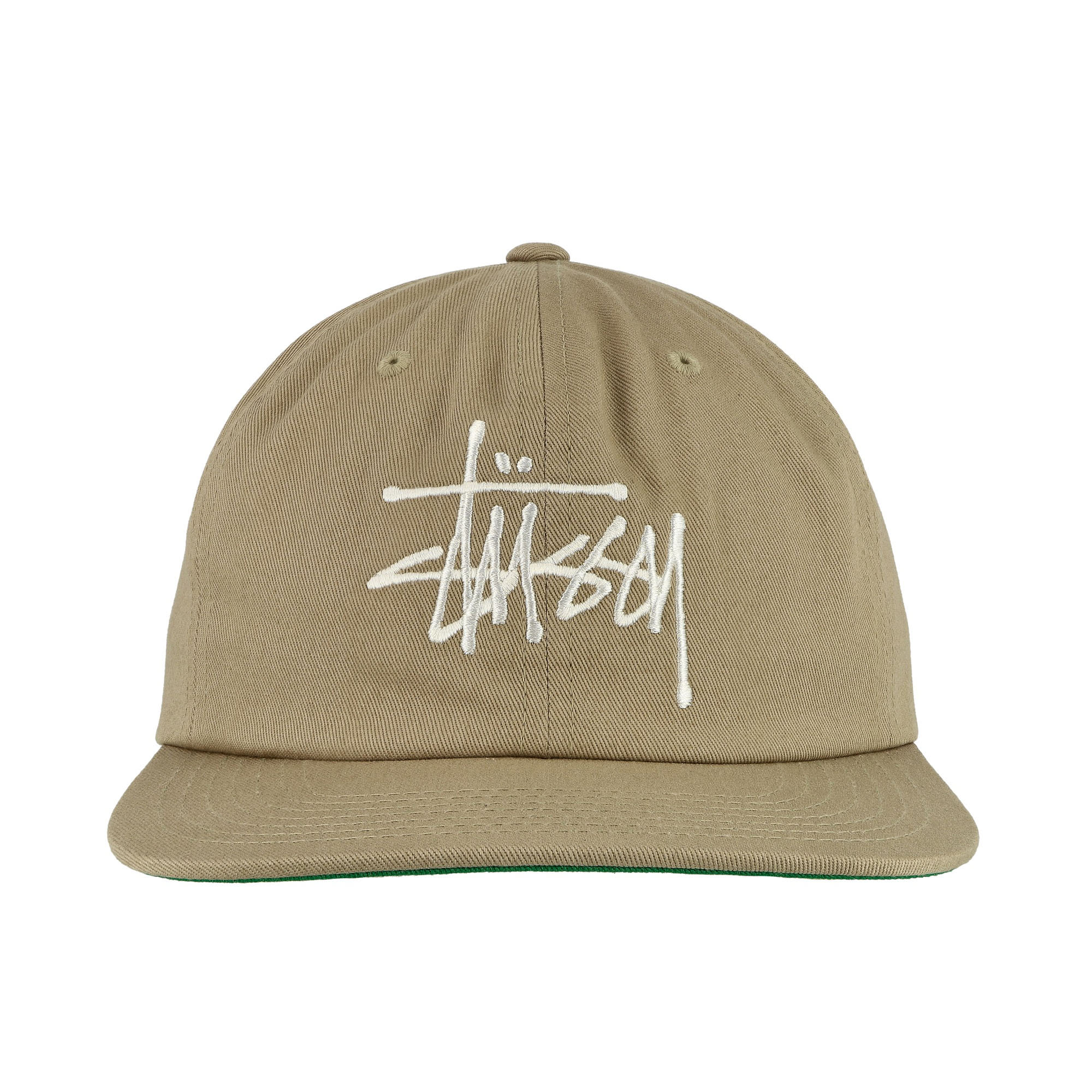 Stussy Basic Strapback Cap Khaki Caps Detailfoto | Overkill