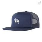 Stussy Puff Print Stock Trucker Cap Navy Caps 131703 / 0806 | Overkill