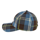 Stussy Big Logo Madras Plaid Low Pro Blue Caps  Material | Overkill