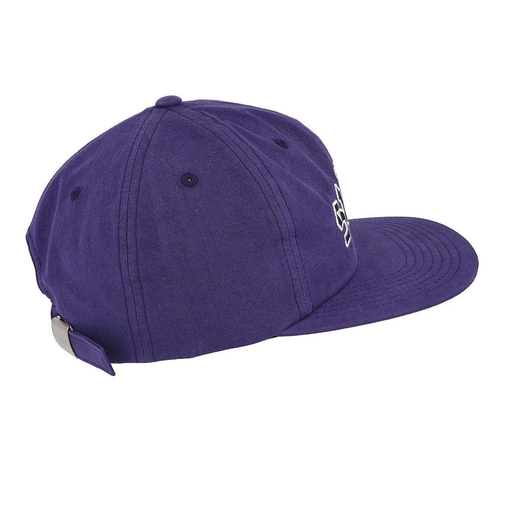 Stussy Washed Collegiate Strapback Purple Caps Close-up | Overkill