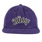 Stussy Washed Collegiate Strapback Purple Caps Detailfoto | Overkill