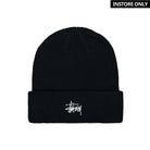 Stussy Basic Cuff Beanie Black Beanies 1321019 / 0001 | Overkill