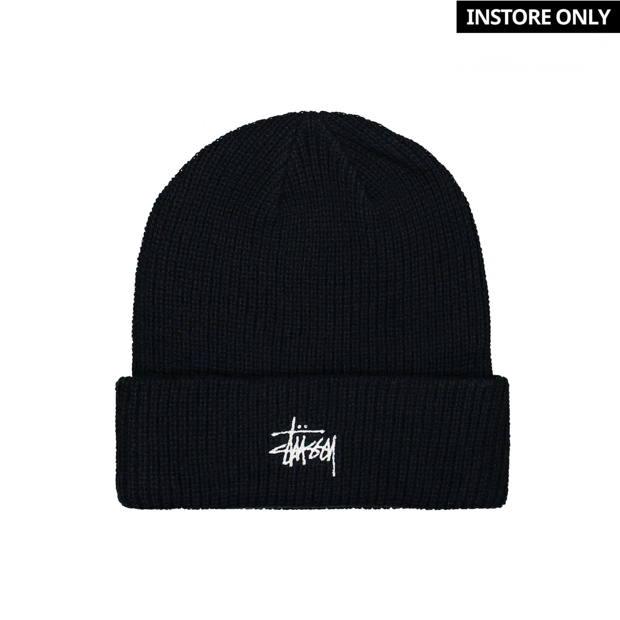 Stussy Basic Cuff Beanie Black Beanies 1321019 / 0001 | Overkill