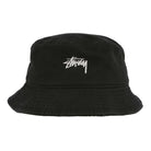 Stussy Stock Bucket Hat Black Bucket Hats Detailfoto | Overkill