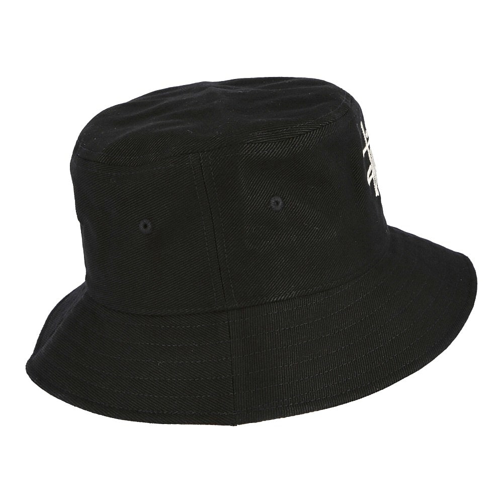 Stussy Big Logo Twill Bucket Hat Black Bucket Hats Close-up | Overkill