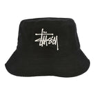 Stussy Big Logo Twill Bucket Hat Black Bucket Hats Detailfoto | Overkill