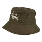 Stussy Big Logo Twill Bucket Hat Olive Bucket Hats 1321024 / 0403 | Overkill