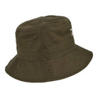 Stussy Big Logo Twill Bucket Hat Olive Bucket Hats Close-up | Overkill
