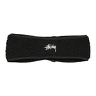 Stussy Solid Polar Fleece Headband Black Headbands 1321066 / 0001 | Overkill
