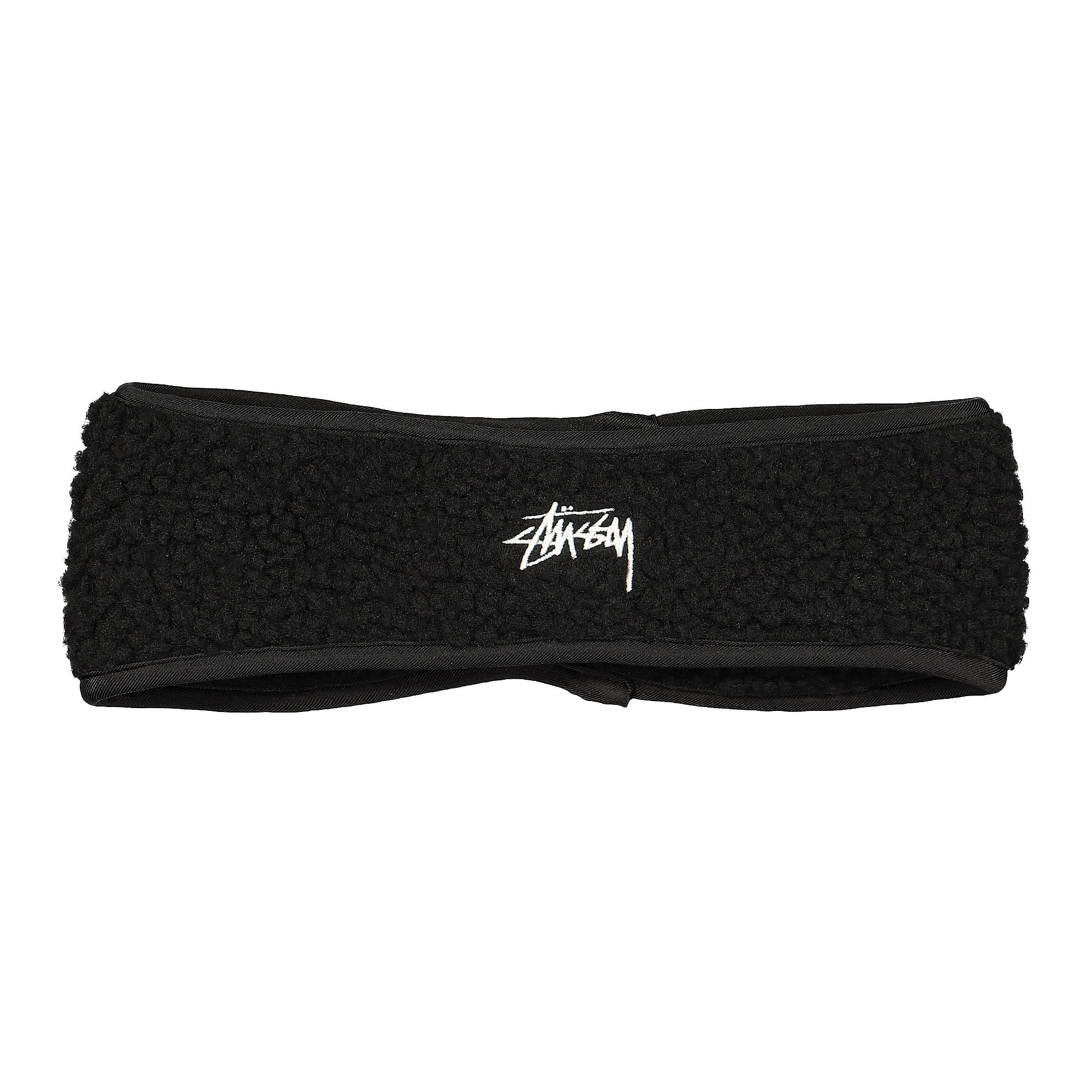 Stussy Solid Polar Fleece Headband Black Headbands 1321066 / 0001 | Overkill