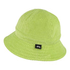 Stussy Corduroy Bell Cap Lime Bucket Hats  Material | Overkill