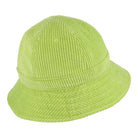 Stussy Corduroy Bell Cap Lime Bucket Hats Close-up | Overkill