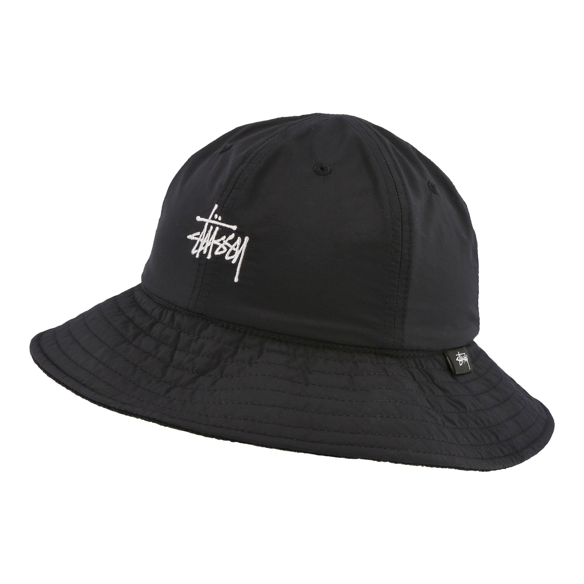 Stussy Reversible Nylon Trail Bucket Black Bucket Hats 1321073 / 0001 | Overkill