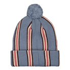 Stussy Striped Pom Beanie Blue Beanies  Material | Overkill