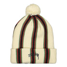 Stussy Striped Pom Beanie Ecru Beanies 1321079 / 1245 | Overkill