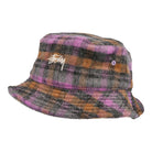 Stussy Brushed Plaid Bucket Hat Purple Bucket Hats 1321084 / 0809 | Overkill