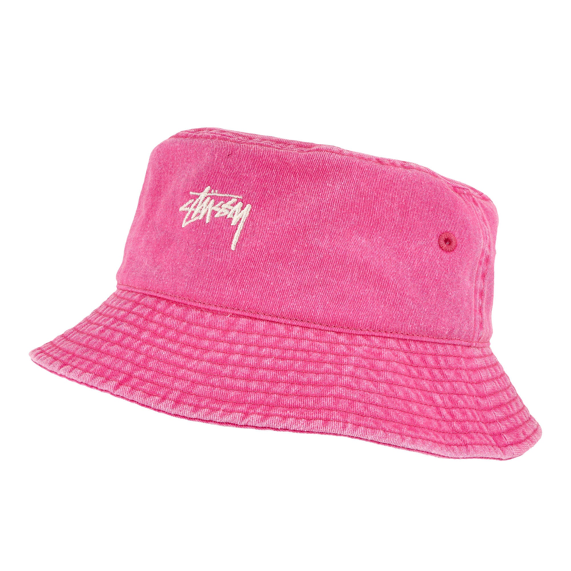 Stussy Washed Stock Bucket Hat Magenta Bucket Hats 1321086 / 0013 | Overkill