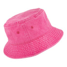 Stussy Washed Stock Bucket Hat Magenta Bucket Hats Close-up | Overkill