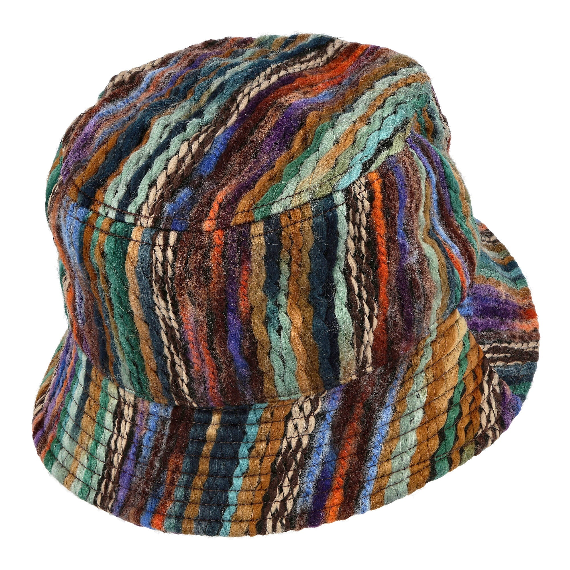 Stussy Mixed Yarn Stock Bucket Hat Brown Bucket Hats Detail view 1 | Overkill