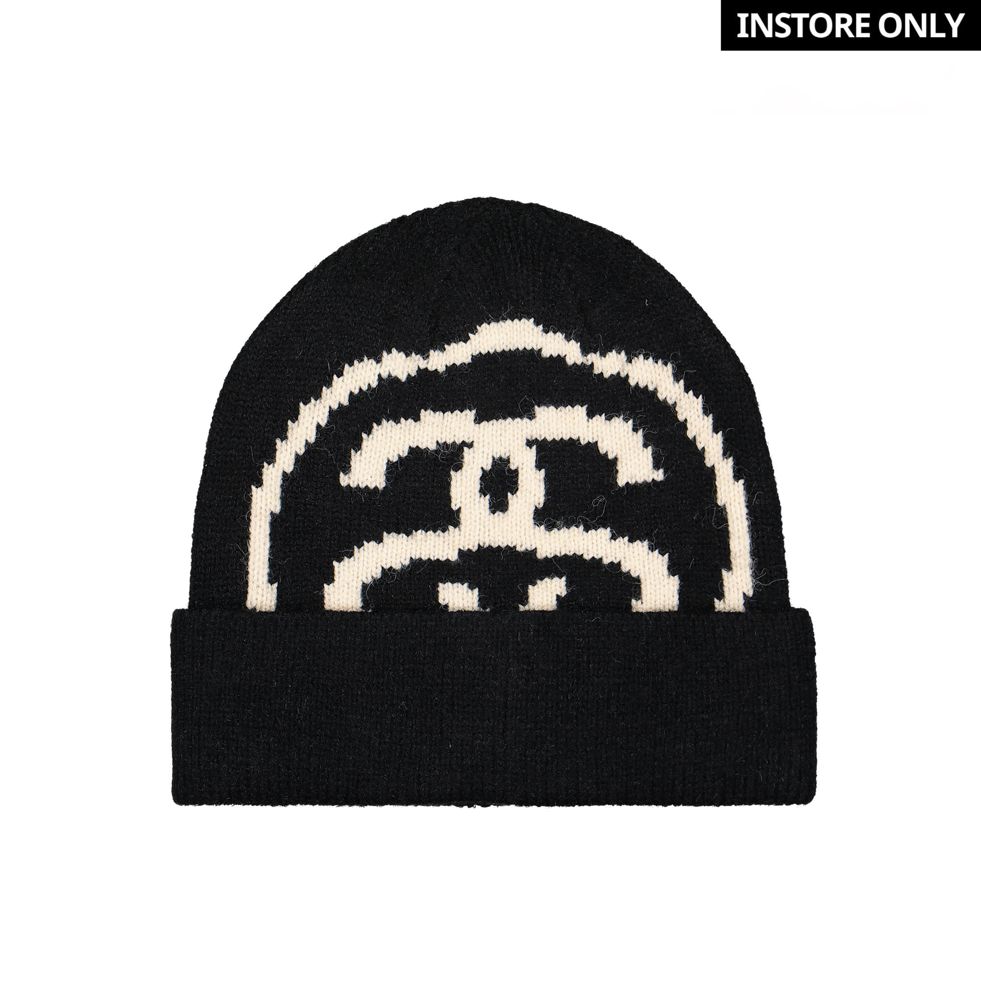 Stussy Big Link Cuff Beanie Black Beanies 1321173 / 0001 | Overkill