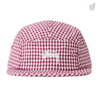 Stussy Gingham Stock Camp Cap Red Caps 132833 / 0601 | Overkill