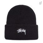 Stussy Stock FA18 Cuff Beanie Black Beanies 132890 / 0001 | Overkill