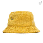 Stussy Sherpa Fleece Bucket Hat Yellow Bucket Hats 132908 / 0201 | Overkill