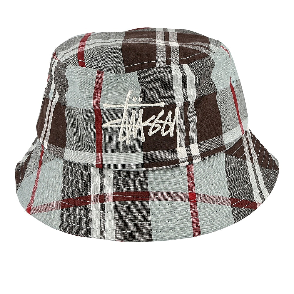 Stussy Big Logo Madra Bucket Hat Blue Bucket Hats  Material | Overkill