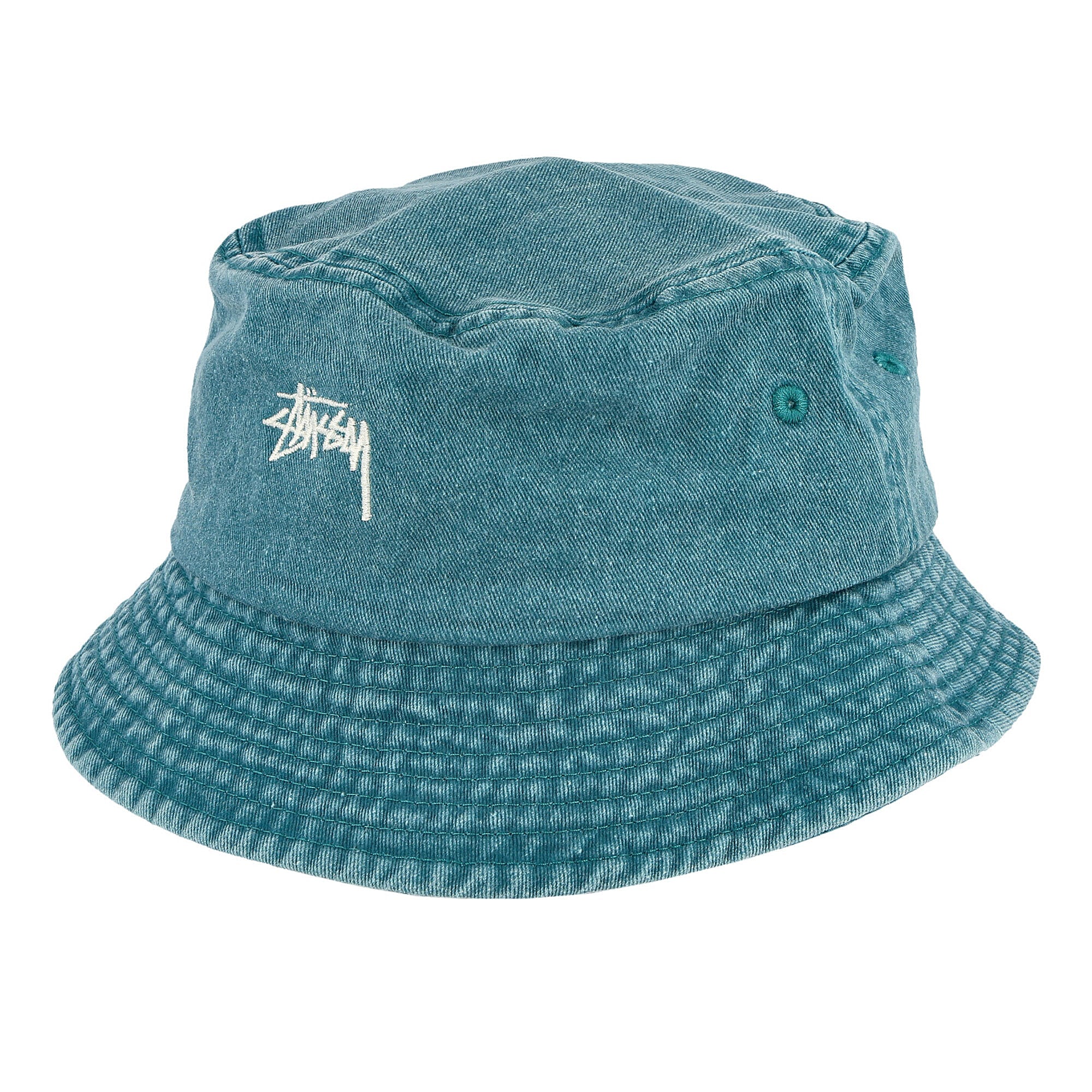 Stussy Stock Washed Bucket Hat Green Bucket Hats 132980 / 0401 | Overkill