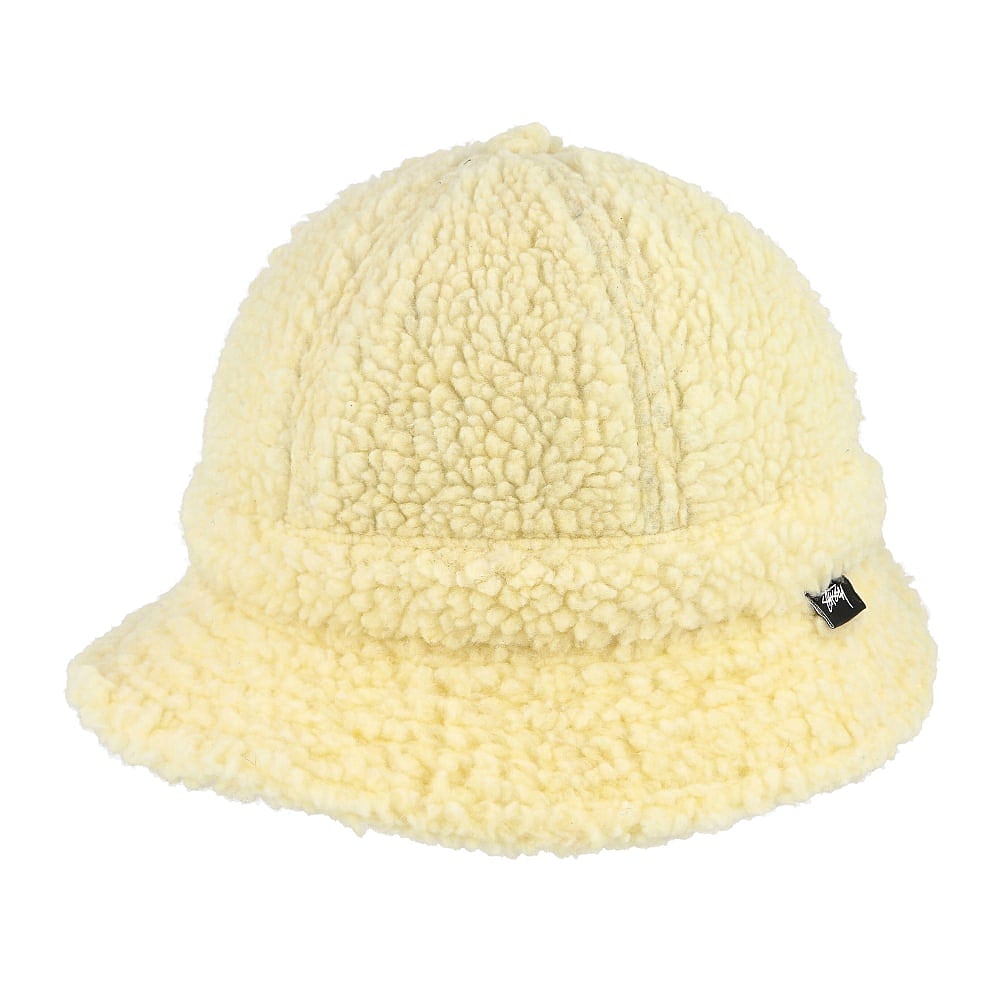 Stussy Sherpa Fleece Bell Bucket Hat Natural Bucket Hats 132993 / 1002 | Overkill