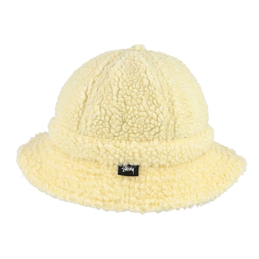 Stussy Sherpa Fleece Bell Bucket Hat Natural Bucket Hats  Material | Overkill
