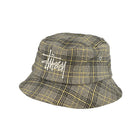 Stussy Big Logo Plaid Bucket Hat Off White Bucket Hats 132994 / 1230 | Overkill