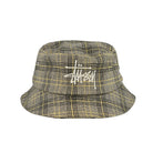 Stussy Big Logo Plaid Bucket Hat Off White Bucket Hats  Material | Overkill