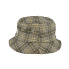 Stussy Big Logo Plaid Bucket Hat Off White Bucket Hats Close-up | Overkill