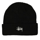 Stussy Cuff Beanie Black Beanies 132998 / 0001 | Overkill