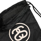 Stussy SS Link String Bag Black Duffle Bags Close-up | Overkill