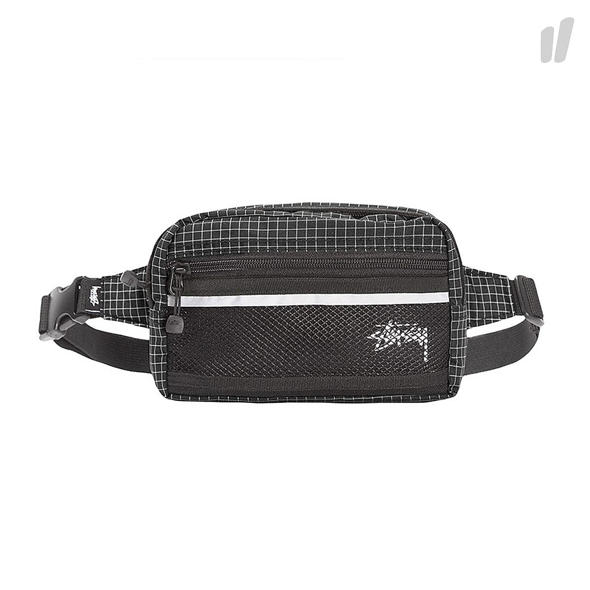 Stussy Ripstop Nylon Waist Bag Black Hip & Waist Bags 134187 / 0001 | Overkill