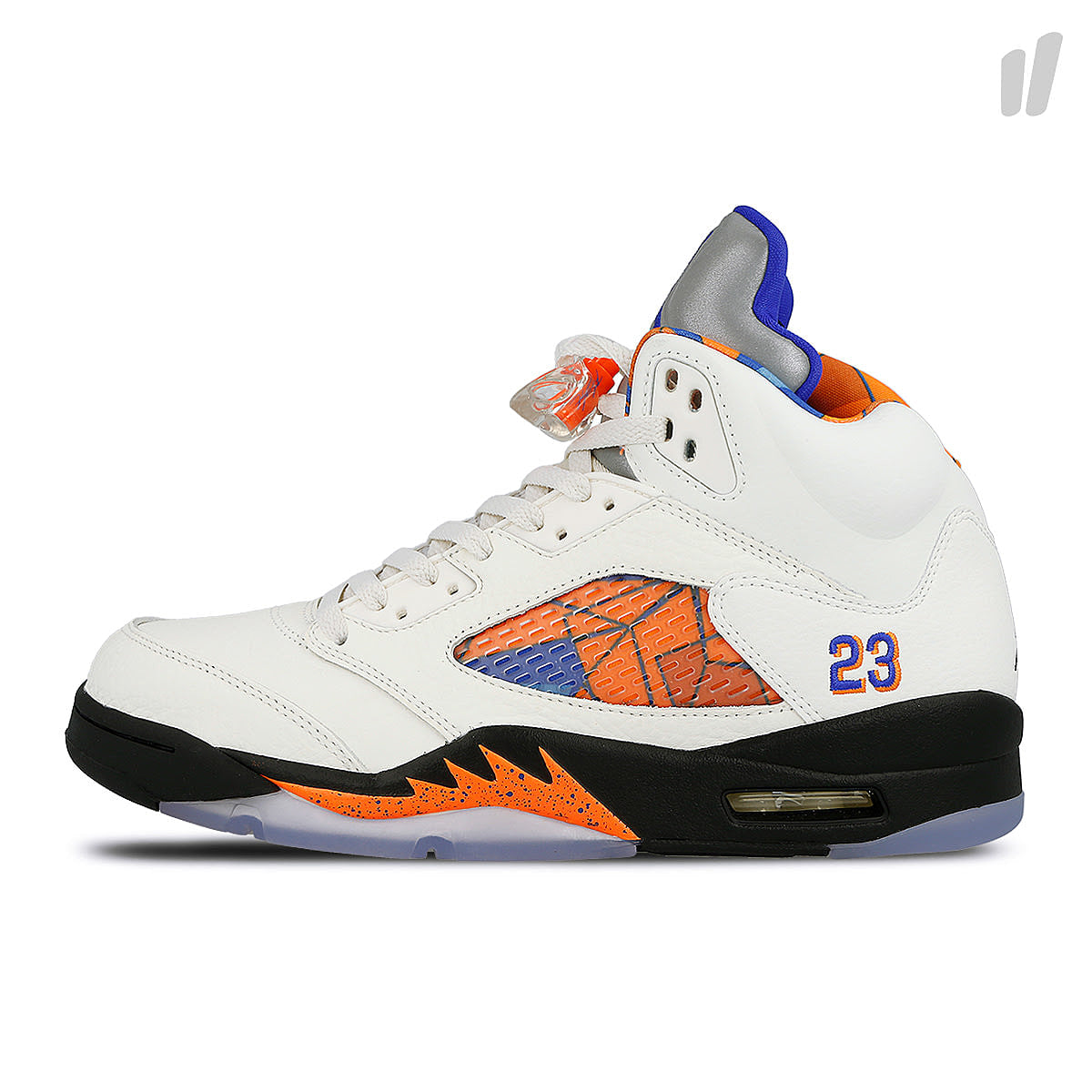 Jordan Air Jordan 5 Retro Sail-Orange Peel - Black - Hyper Royal High Top Sneakers 136027 148 | Overkill