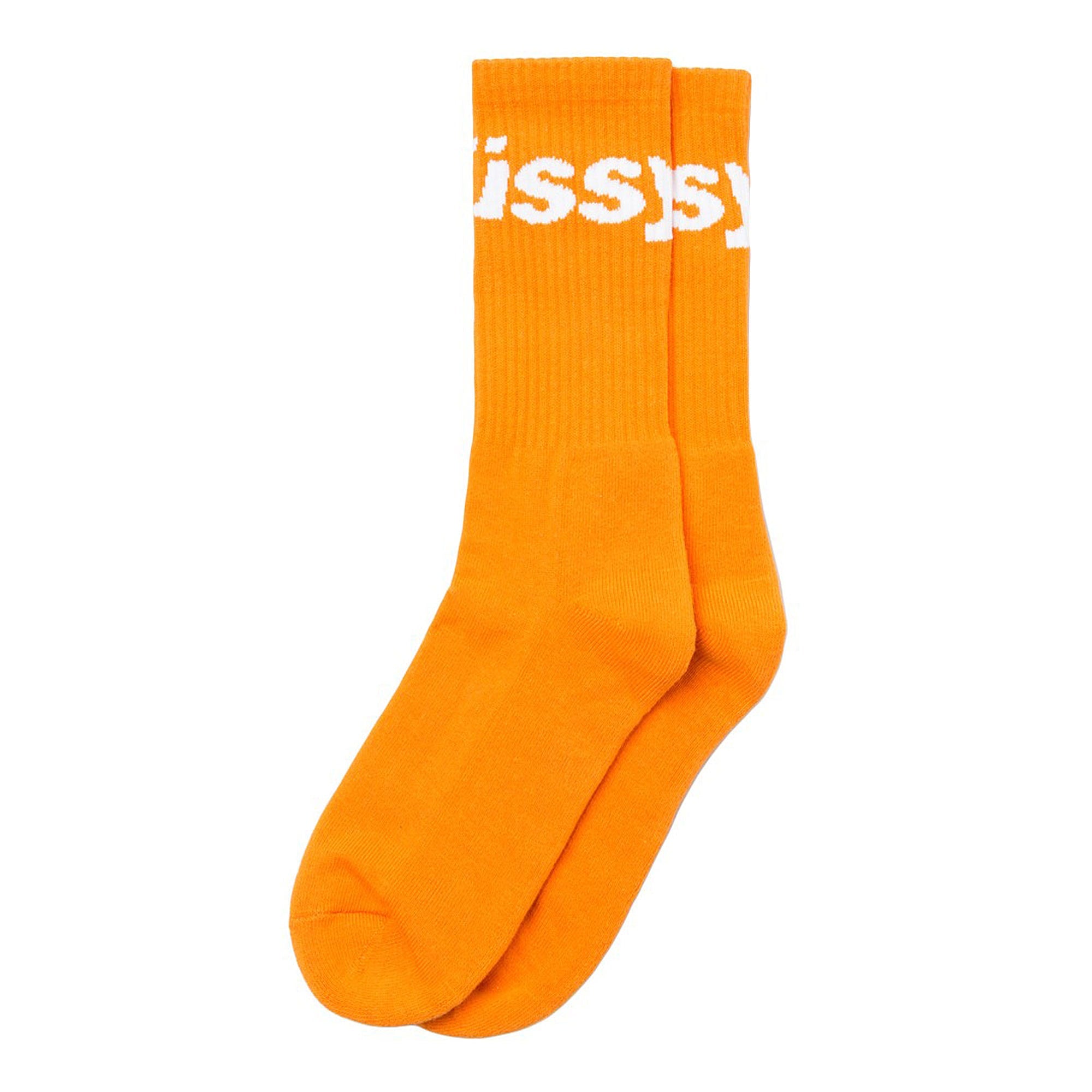 Stussy Jacquard Logo Socks Peach Socks 138603 / 0609 | Overkill