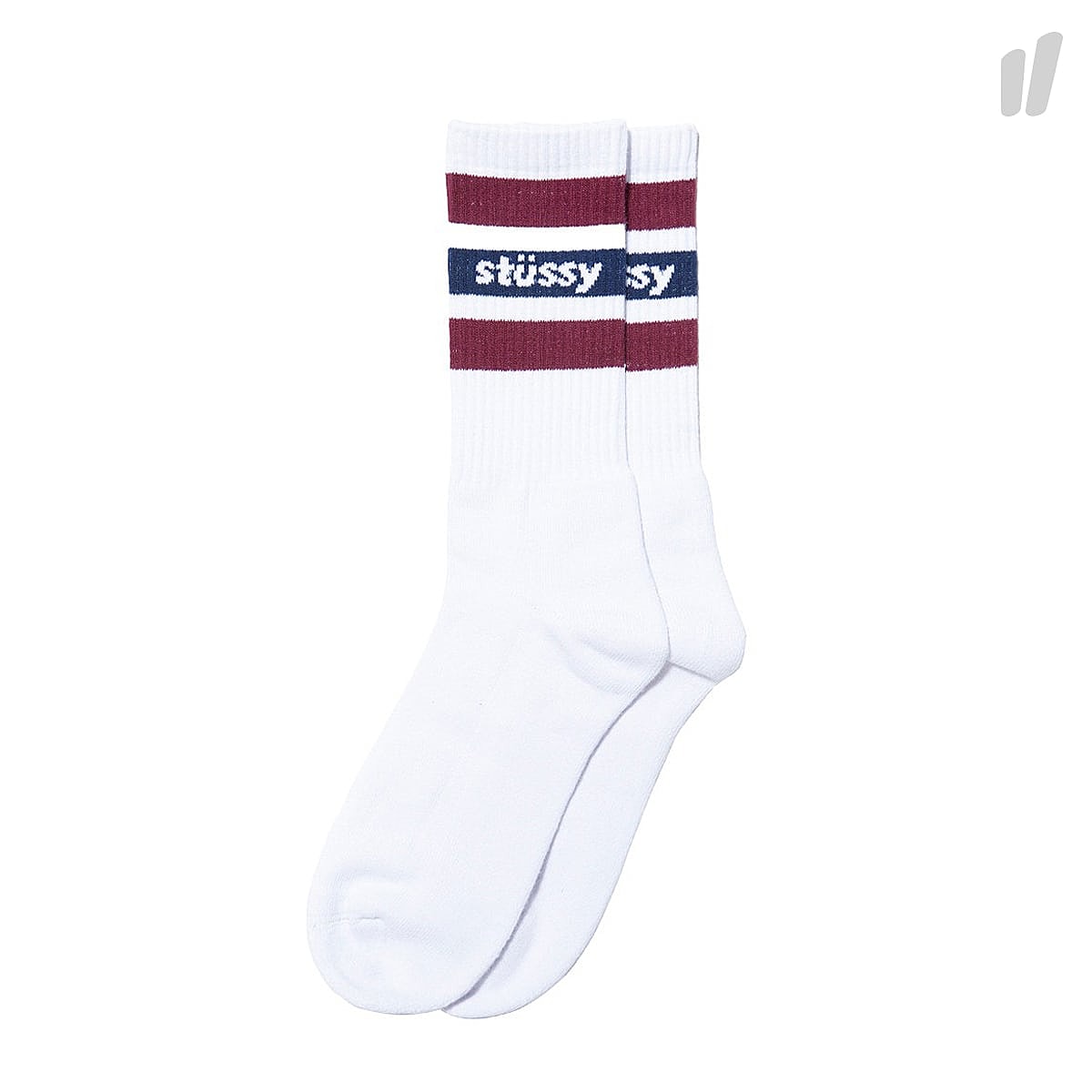 Stussy Stripe FA18 Crew Socks White Socks 138639 / 1201 | Overkill
