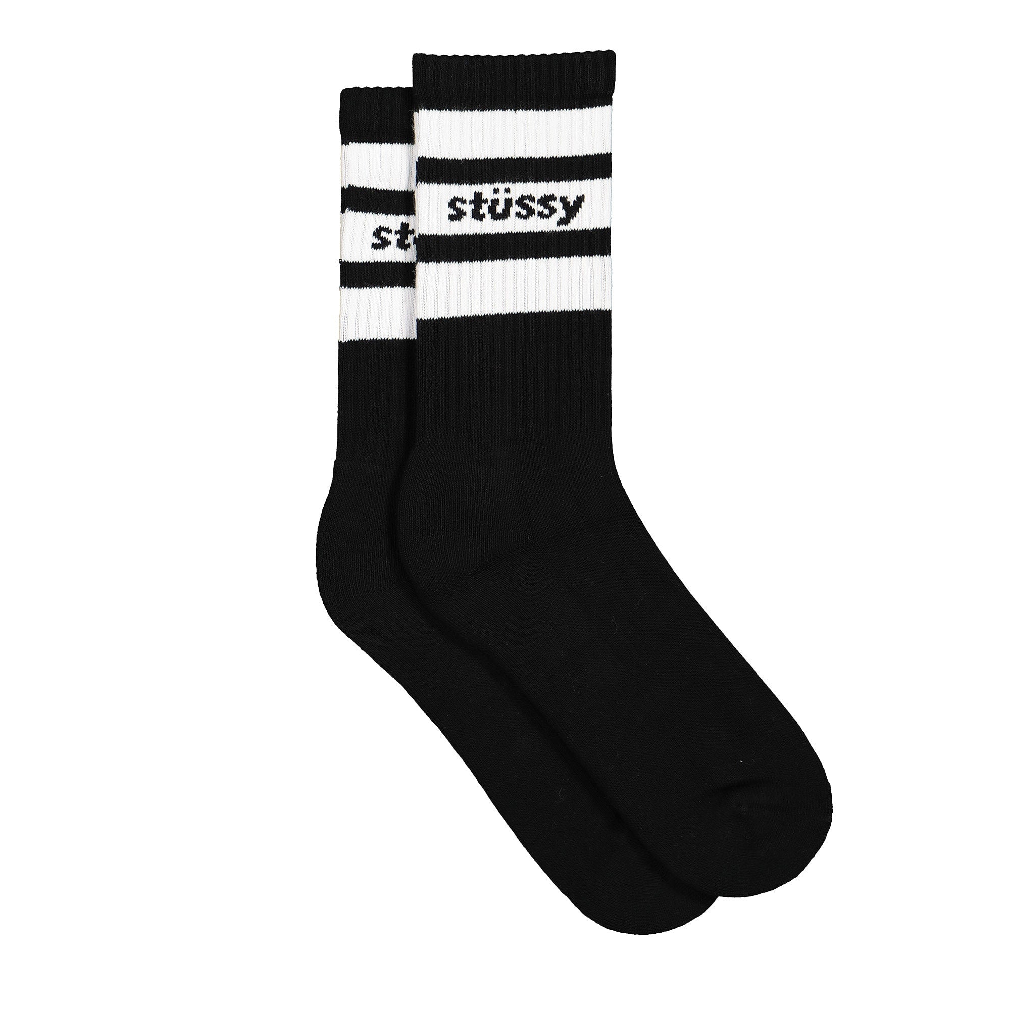 Stussy Sport Crew Socks White / Black Socks 138681 / 1415 | Overkill