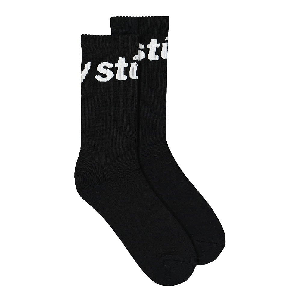 Stussy Jacquard Logo Socks Black Socks 138697 / 0001 | Overkill