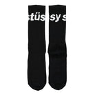 Stussy Jacquard Logo Socks Black Socks Close-up | Overkill