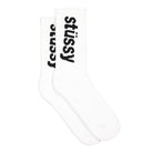 Stussy Helvetica Jacquard Crew Socks White Socks Material | Overkill
