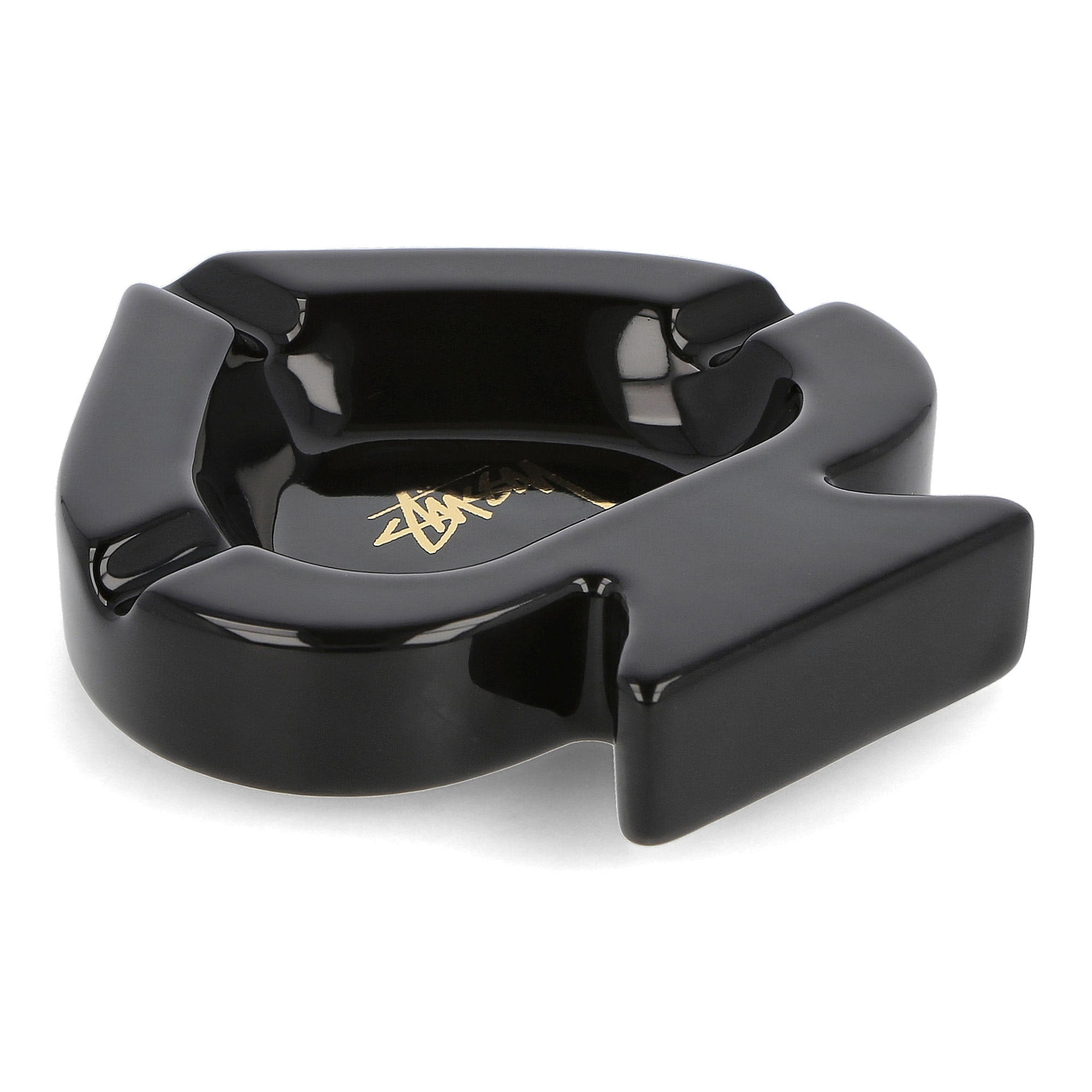 Stussy Ceramic Spade Ashtray Black Trays Close-up | Overkill