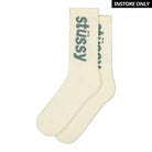 Stussy Helvetica Crew Socks Chiffon / Stone Socks 138845 / 2494 | Overkill